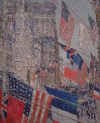 Childe Hassam Allies Day, May 1917 USA oil painting artist